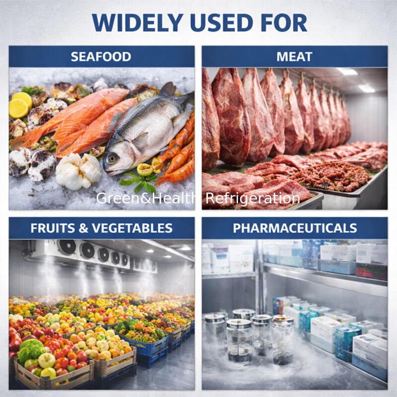Large Industrial Blast Walk In Freezer Cold Storage Warehouse For Meat Process