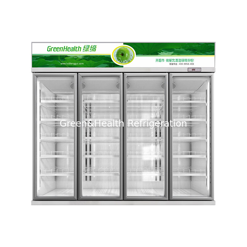 GreenHealth LG-1000W 3 Kapılı Ticari Gazlı İçkiler Buzdolabı, Üst Taşıma Birimi, 0 ̊10 °C