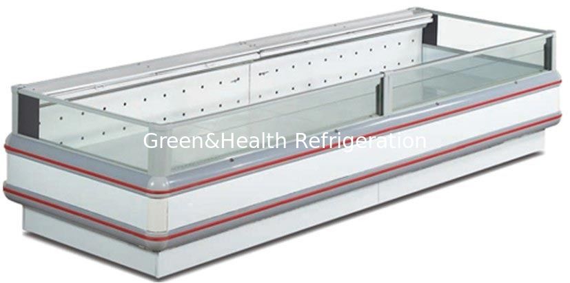 R22 / R404a Süpermarket Üstü Açık Ada Dondurucu / Tek Ada 1500 * 1080 * 950