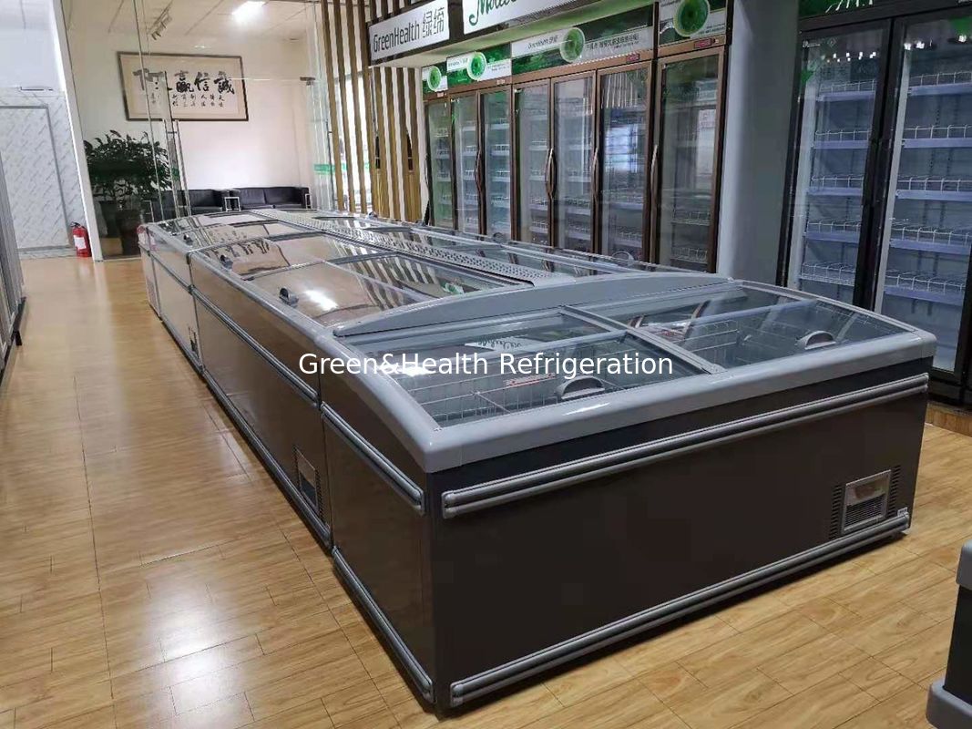 Beyaz Renkli Ticari Buzdolabı Süpermarket İçin Yan Kapılı Dondurucu