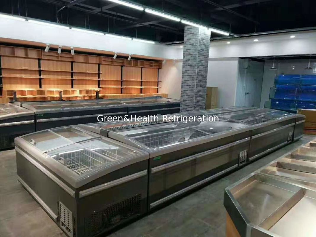 Beyaz Renkli Ticari Buzdolabı Süpermarket İçin Yan Kapılı Dondurucu