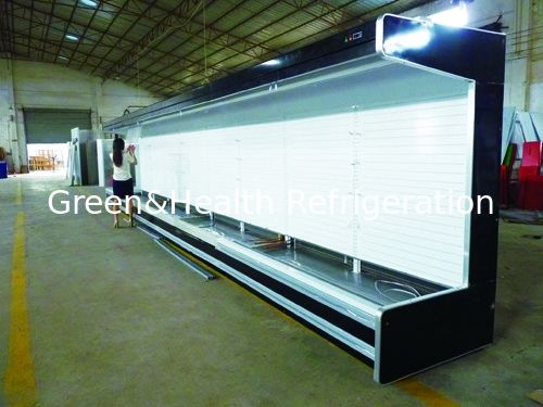 Fan Soğutma Süpermarket Için Sebze Meyve Multideck Açık Chiller 220 V 50 HZ