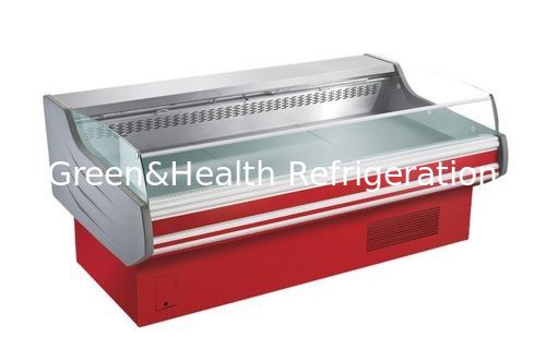 Büyük -2 ~ 8oC Mobil Taşınabilir Deli Et Ekranı Buzdolabı Açık Dondurucu