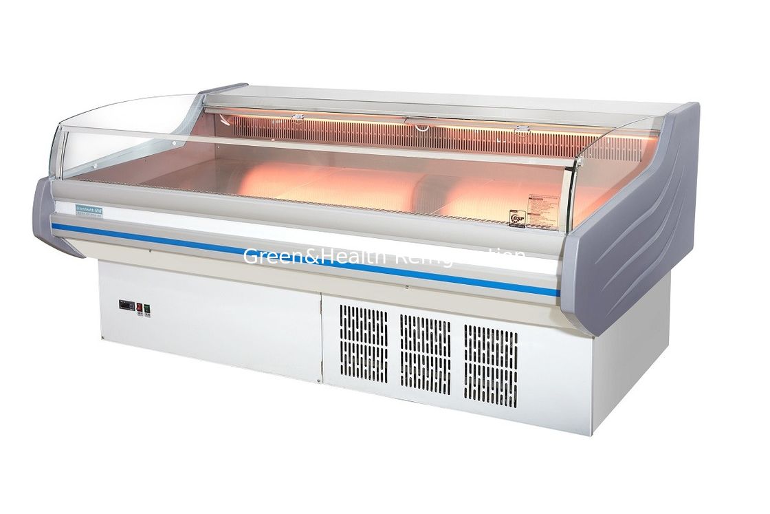 Büyük -2 ~ 8oC Mobil Taşınabilir Deli Et Ekranı Buzdolabı Açık Dondurucu