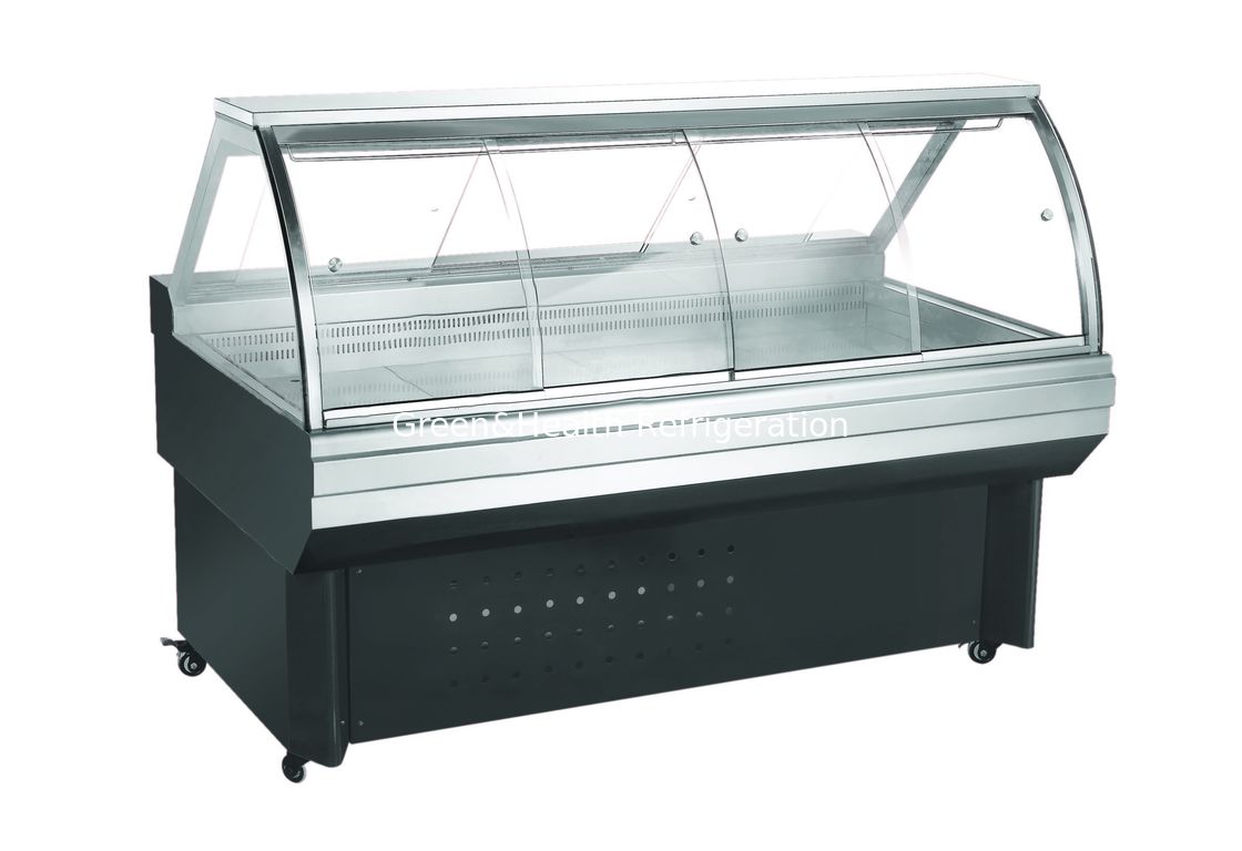 Fiş Tipi Üst Açık Taze Et Teşhir Buzdolabı Vitrin 3000 * 1180 * 1310mm