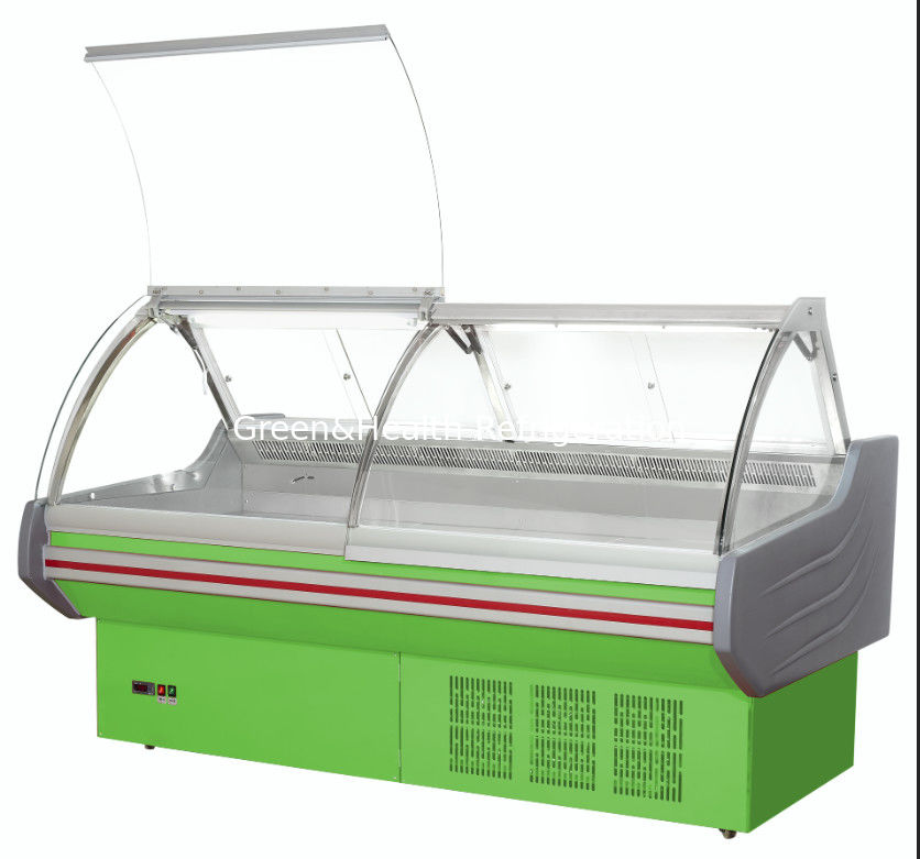 Fiş Tipi Üst Açık Taze Et Teşhir Buzdolabı Vitrin 3000 * 1180 * 1310mm
