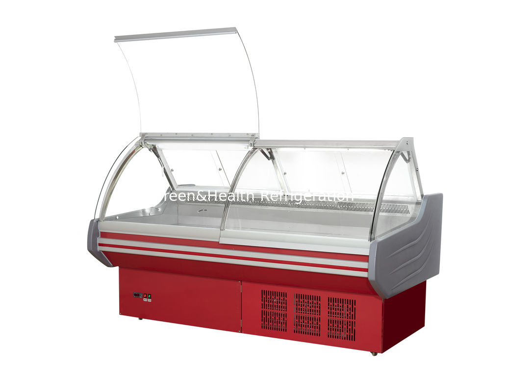 Fiş Tipi Üst Açık Taze Et Teşhir Buzdolabı Vitrin 3000 * 1180 * 1310mm