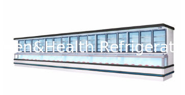 Restoran Sebze Teşhir Ünitesi İçin Otomatik Buz Çözmeli, Danfoss Kompresörlü ve LED Aydınlatmalı Ticari Kombine Soğutucu Dondurucu