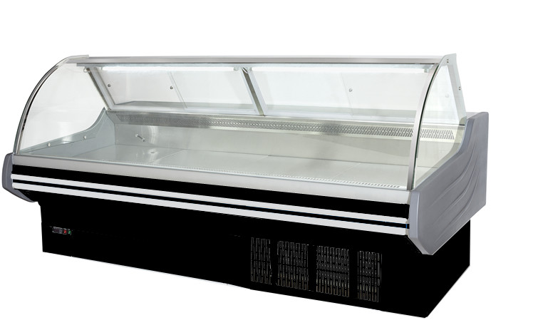 Ticari Tezgah Üstü Deli Ekran Buzdolabı / Soğuk Gıda Taze Et Ekran Dondurucu Vitrin
