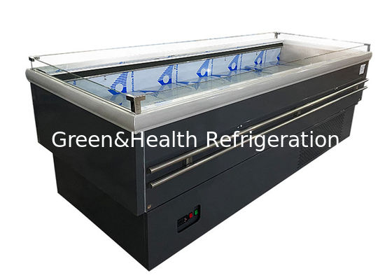 Büyük Soğutma Ekipmanları Ticari Teşhir Adası Dondurucu Mağaza İçin Üstü Açık
