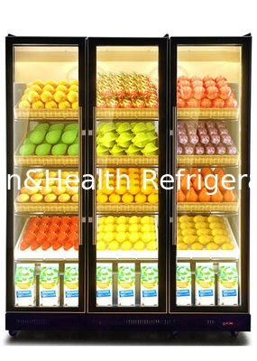 2 ~ 8 derece Copeland Kompresör Siyah Cam Kapı Buzdolapları Bira Şarap Soğutucu