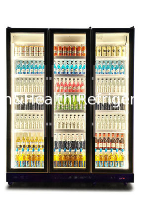 Ticari Üç Renkli LED Soğuk Hafif Bira İçecek Likör İçecek Teşhir Dolabı