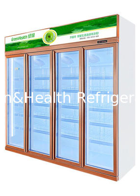 R290 Ticari İçecek Soğutucu Otomatik Defrost İçecekler Teşhir Buzdolabı Şampanya