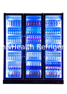 3 Kapılı Cam Lüks Özel Bar Buzdolabı Enerji Soğuk İçecek Buzdolabı