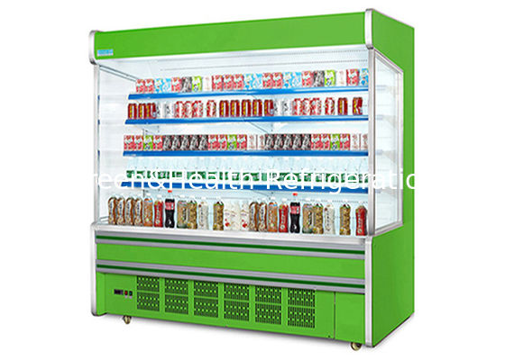 İçecek İçin Kompresör Dikey Açık Hava Teşhir Soğutucusunu Takın