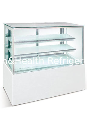 2 Raflar ve Ayarlanabilir Pasta Teşhir Dondurucu / Soğutucu Soğutucu R404a Fırınlanmış Eşyalar