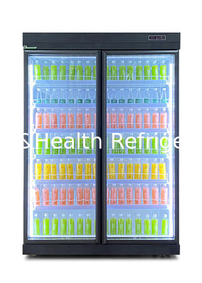 Fanlı Soğutma Ticari Teşhir Soğutucu Salıncak Kapılı Otomatik Defrost