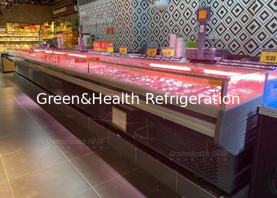 Et Dükkanı İçin Tek Sıcaklık Taze Sığır Deli Ekran Dondurucu