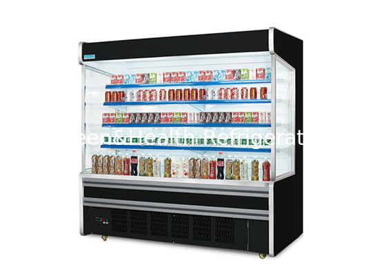 Süpermarketler için Dinamik Soğutmalı, Ayarlanabilir Raflı ve LED Aydınlatmalı Ticari Çok Katlı Açık Soğutucu