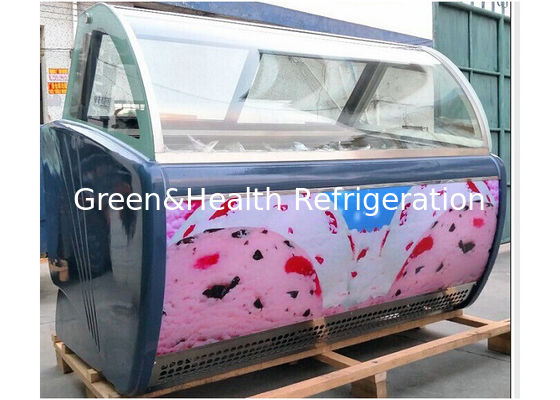 Ticari Gelato Dondurma Teşhir Dondurucu 12 Tava Frost Ücretsiz