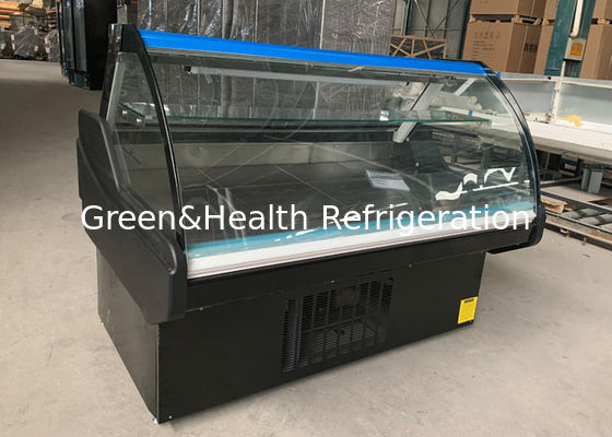 1M Ön Kapaklı Kapı Deli Ekran Buzdolabı Kasap Ekipmanları Et Dondurucu 100L