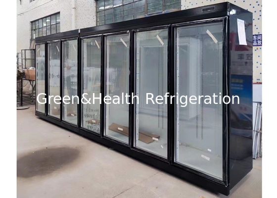Cam Kapı Soğuk İçecek Buzdolabı Ticari İçecek Soğutucu Ventilatör Soğutma