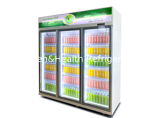 Çok Kapılı Cam Bütçe Dikey Soğutucu Ekran Dolabı Sandık Dondurucu 738L