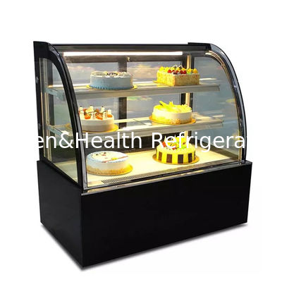 Dijital Termostat 2 Katmanlı Decks Cake Display Showcase For Bakery Shop