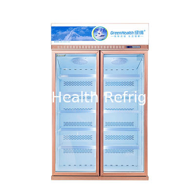 Hareketli 2 Cam Kapılı İçecek Vitrini Isıtma Sigortalı Defrost Sistemli Dik Dondurucu Vitrin Vitrin