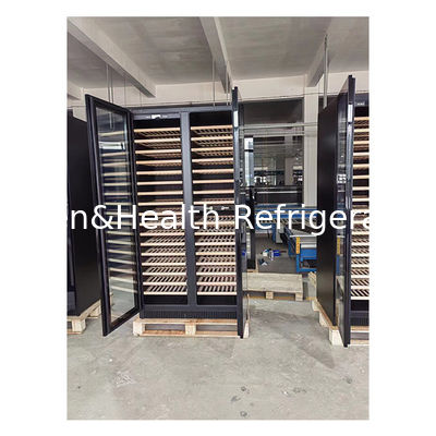 ETL Sertifikası Tek/Çifte Kapılı Çam Ağacı Raf Cam Kapı Kırmızı Şarap Depolama Dondurucusu