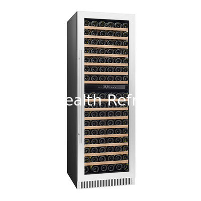 ETL Sertifikası İki cam kapılı üç bağımsız sıcaklıklı şarap soğutucuyla donatılmış 326 birim