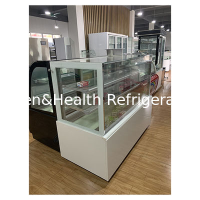 Çok katmanlı şeffaf cam kek dükkanı depolama kullanır gösterge kek gösterge dondurucu