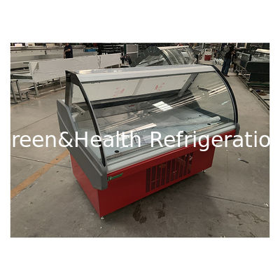 Fabrika özelleştirilmiş kavisli pişmiş gıda depolama ekranı dondurucu