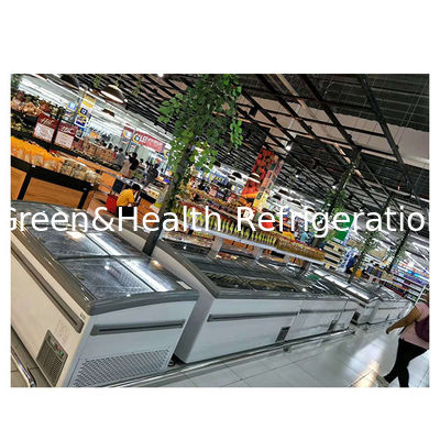 Ticari Yatay Derin Dondurucu / Köfte Saklama Teşhir Ada Dolabı Derin Dondurucu