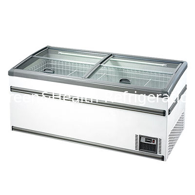 Süpermarket/Mağaza Depolama Dondurulmuş Gıda Büyük Dahili Kompresör Ada Dolaplı Dondurucu