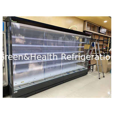 Supermarket Built-In Compressor Powerful Air Conditioning Right Angle Open Freezer