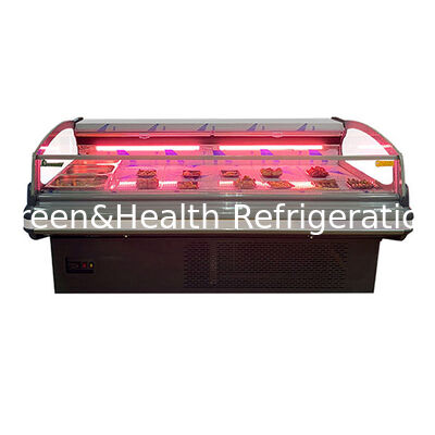 Avrupa Tarzı Şık Üst Düzey Dış Ünite Taze Et Saklama Teşhirli Soğutmalı Dondurucu