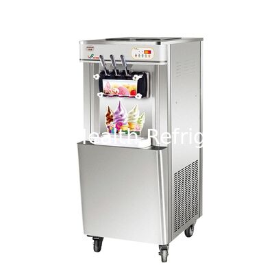 22L Capacity 3 Flavor Design Stainless Steel Commercial Ice Cream Machine for Soft Serve