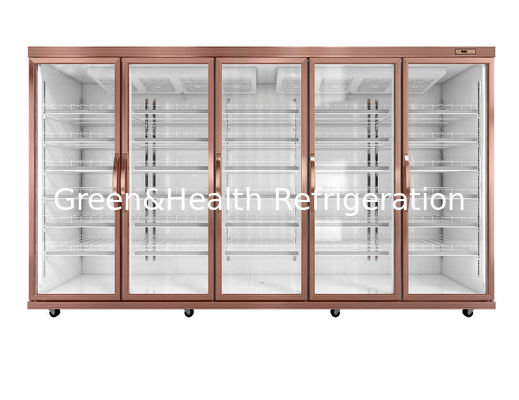 Ayarlanabilir Raflar Dijital Sıcaklık 3300 L Cam Kapı Buzdolabı