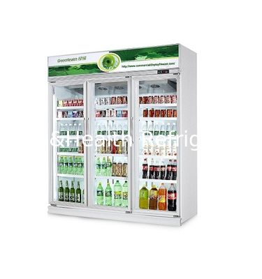 GreenHealth LG-1000W 3 Kapılı Ticari Gazlı İçkiler Buzdolabı, Üst Taşıma Birimi, 0 ̊10 °C