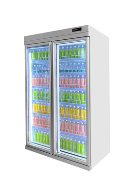 Süpermarket için Ticari Dikey İçecek Teşhir Soğutucu Buzdolabı