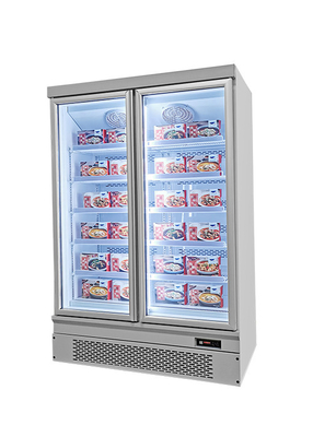 1600L Buzdolabı Dik Teşhir Dondurucu Ticari İçecek Soğutucu