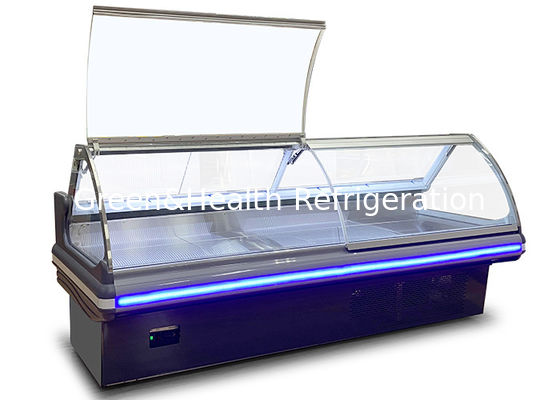 Et Dükkanı Ticari Teşhir Dondurucu Şarküteri Gıda Açık Teşhir Buzdolabı